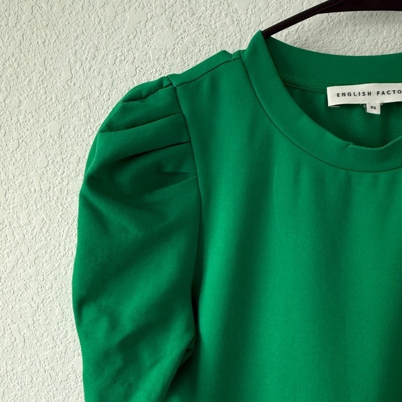 English Factory Vibrant Green Top - Picture 6 of 10